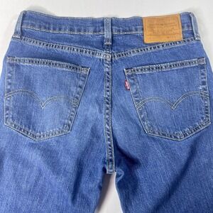 Levis 511 Jeans W30 L32 Blue Denim Stretch Slim Premium Big E Red Tag Zip Fly
